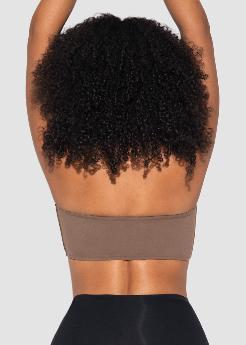 Front Closure Wireless Push-Up Bandeau Bra