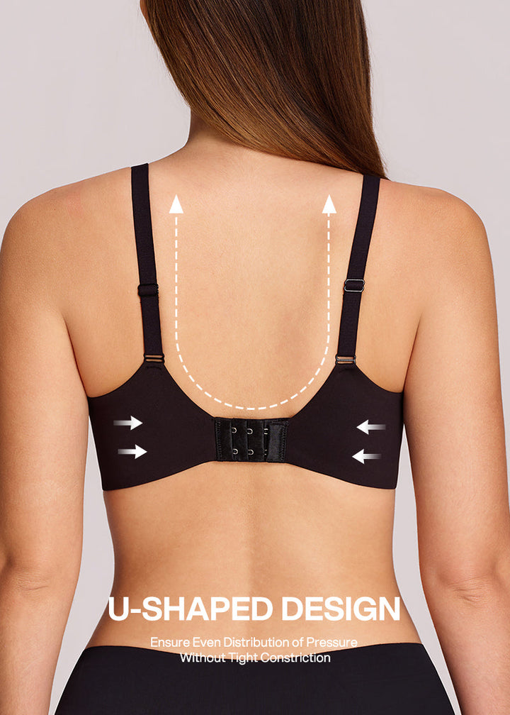 Comfort Wireless Deep V Plunge Bra