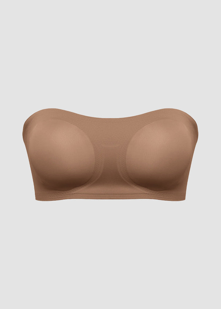 Non-Slip Crossover Side Hook Bandeau Bra
